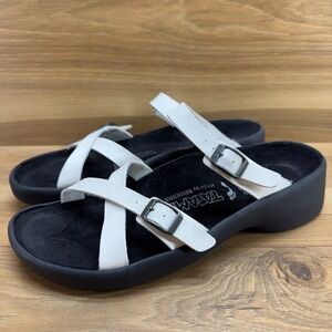 Birkenstock Tatami Chunky Sandals Womens 9 N EU 40 White Slides